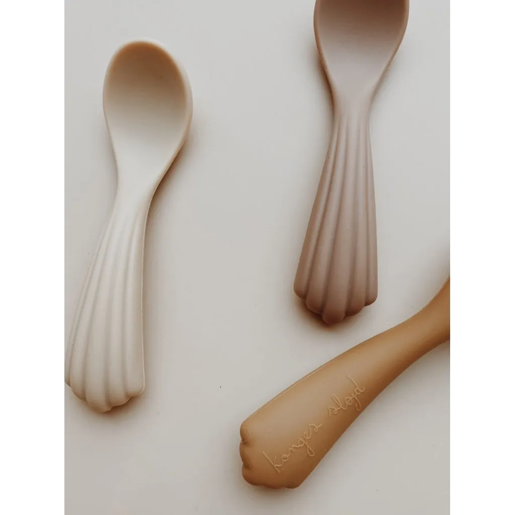 3 Pack Shell Spoon Silicone - shell