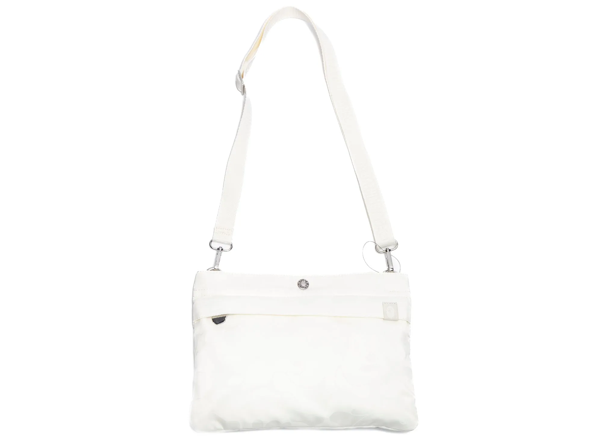 A Bathing Ape Tonal Solid Camo Shoulder Bag in Ivory