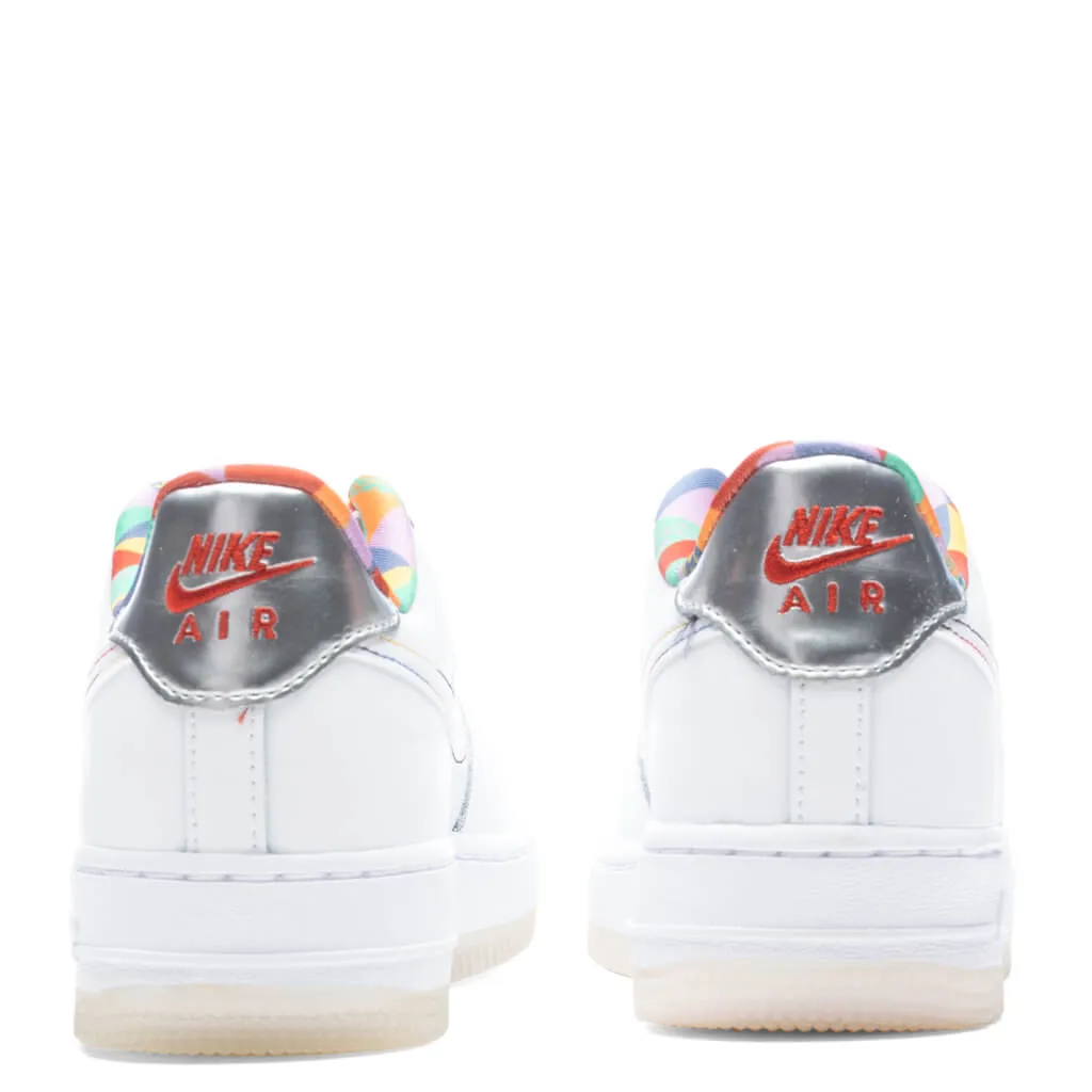 Air Force 1 LV8 (GS) - White/White/Midnight Navy