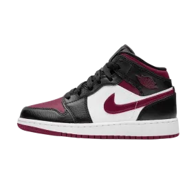 Air Jordan 1 Mid GS 'Black Noble Red'