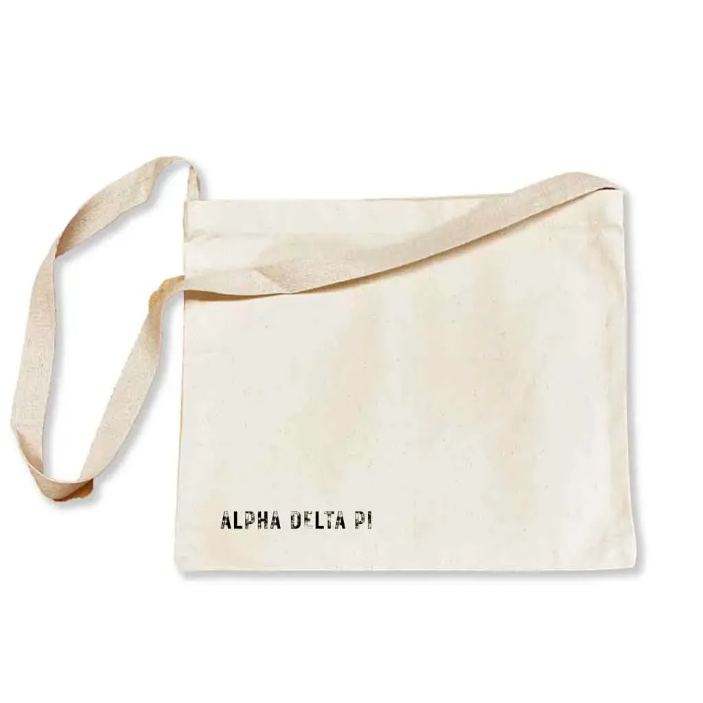 Alpha Delta Pi Sorority Messenger Bag with Cross Body Strap