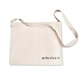 Alpha Delta Pi Sorority Messenger Bag with Cross Body Strap