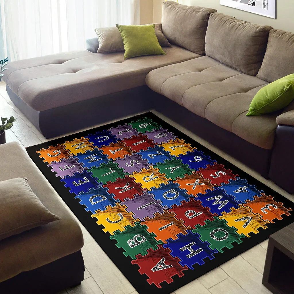 Alphabet Area Rug