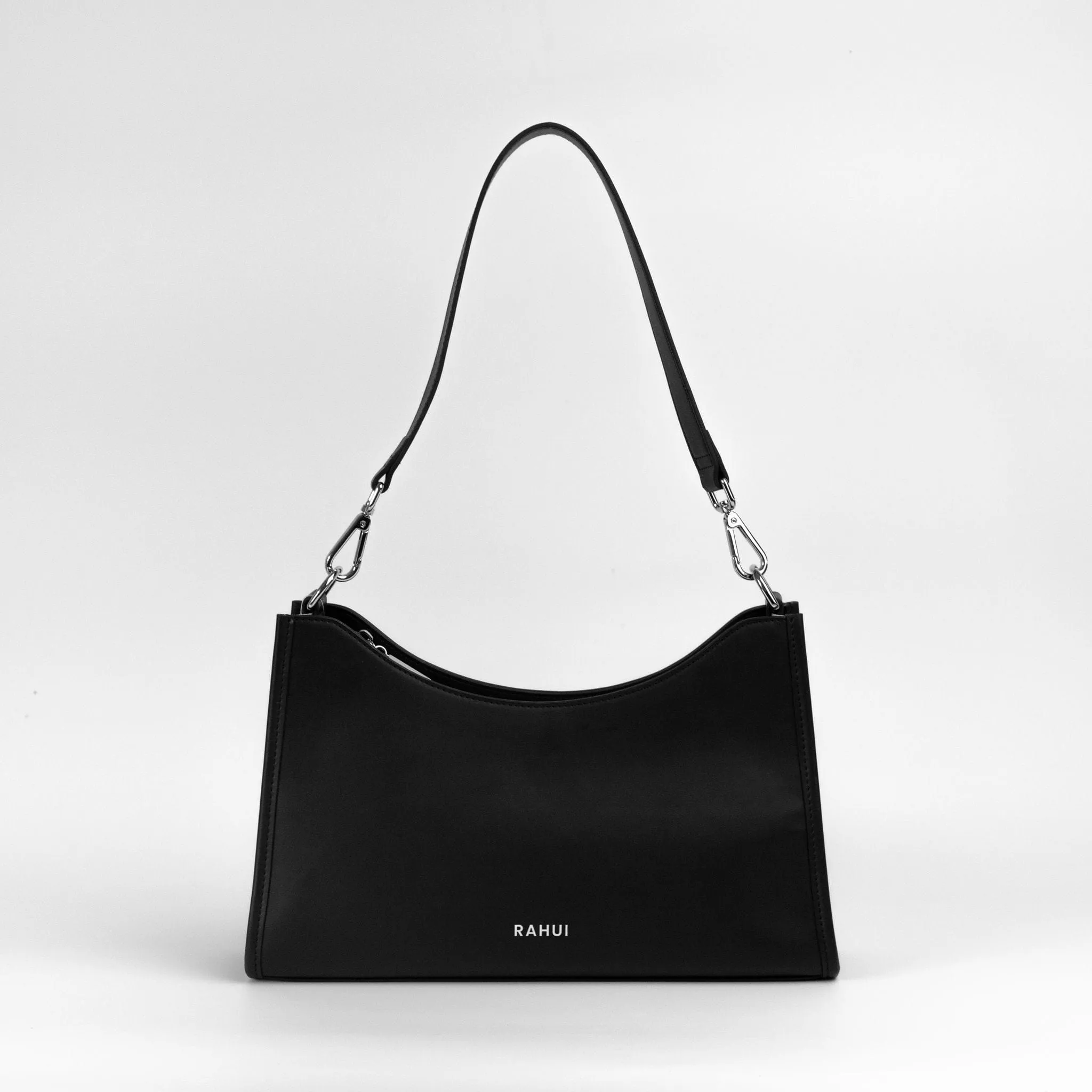 Ash Apple Leather Baguette Bag | Black