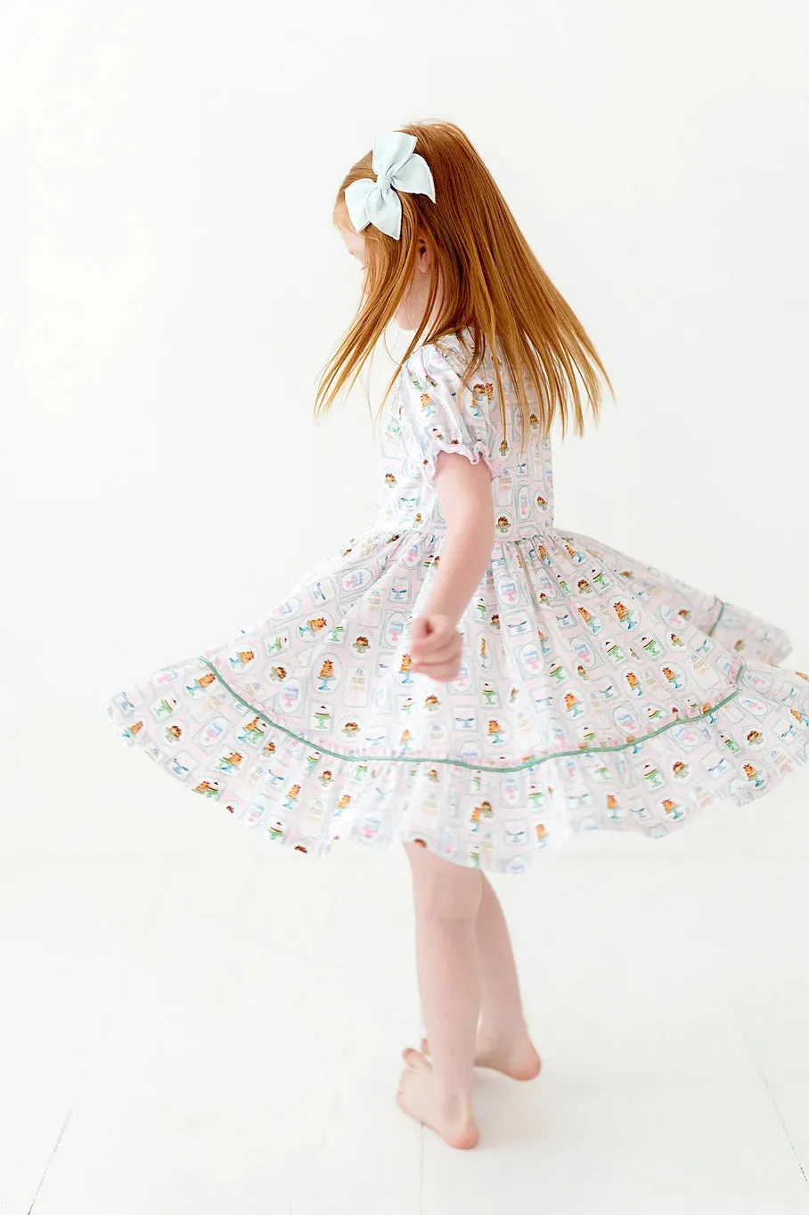 Aura Poplin Dress in Let Them Eat Cake