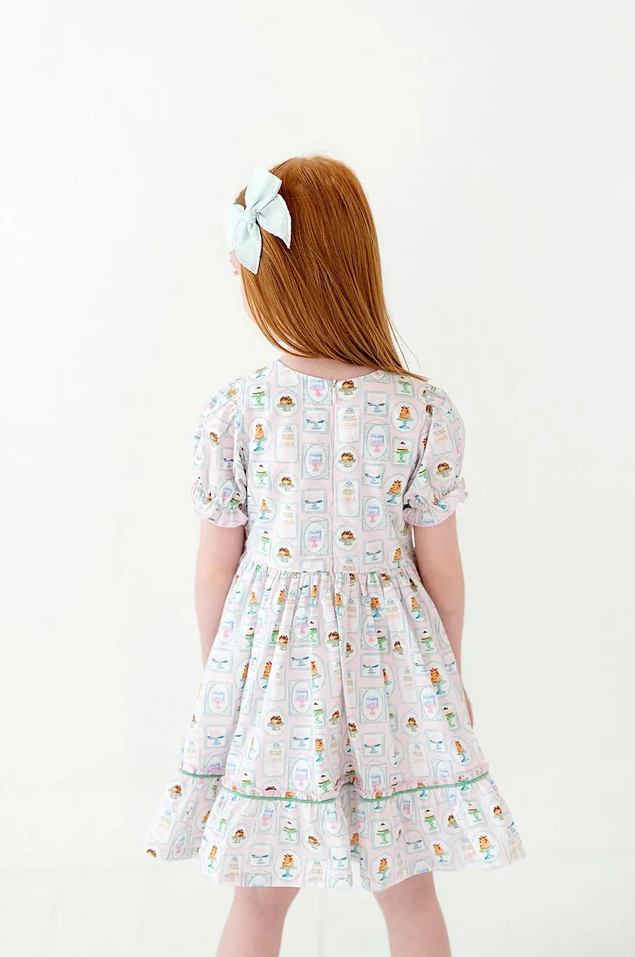 Aura Poplin Dress in Let Them Eat Cake