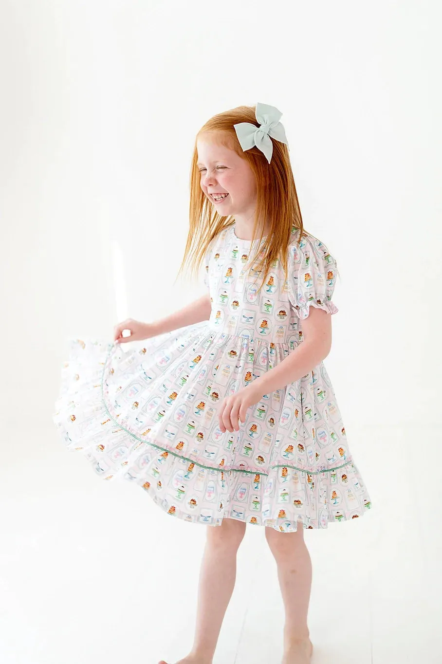 Aura Poplin Dress in Let Them Eat Cake