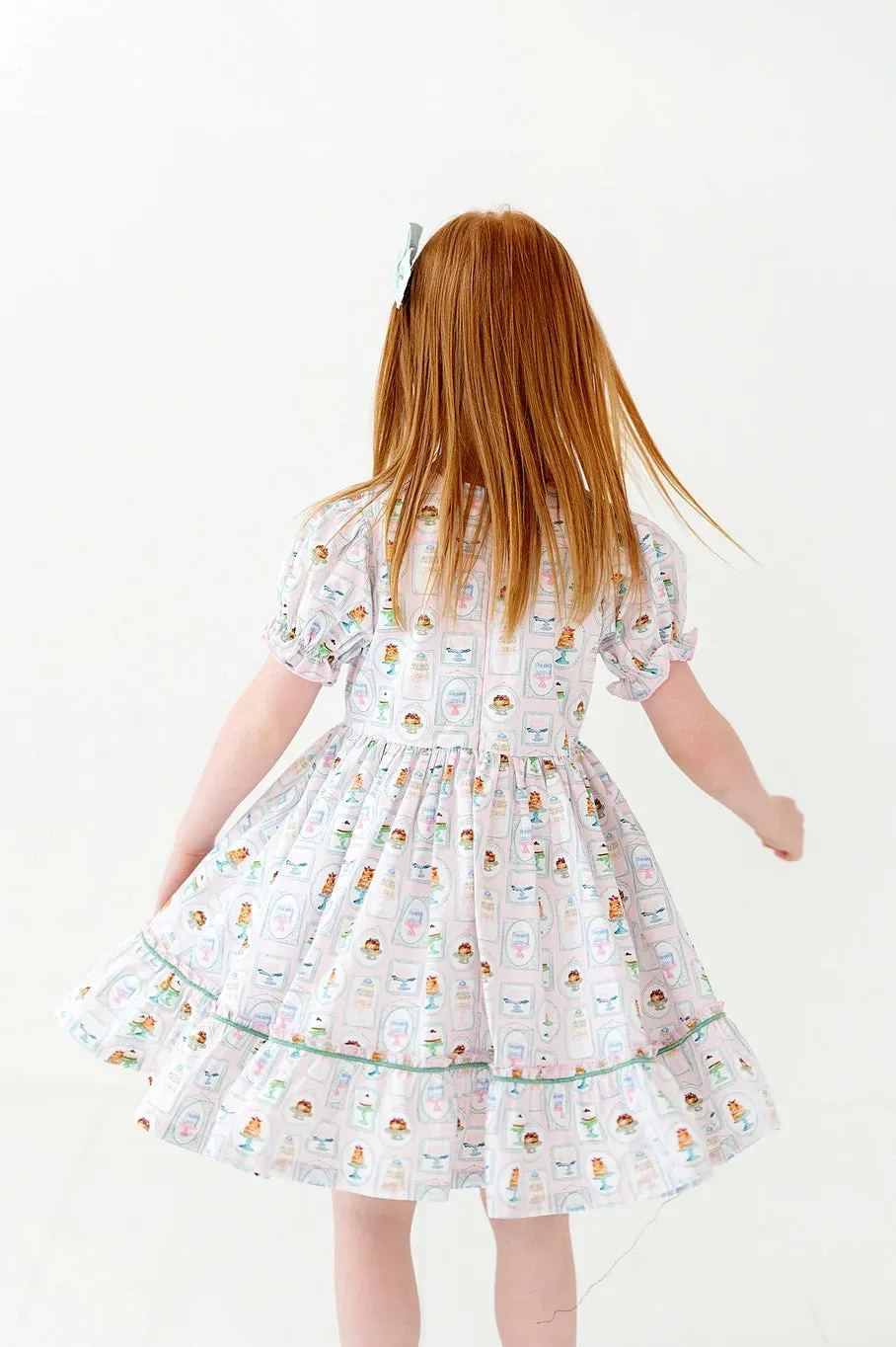 Aura Poplin Dress in Let Them Eat Cake