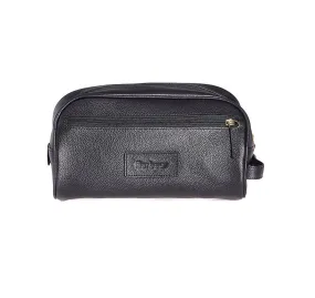 Barbour Leather Washbag