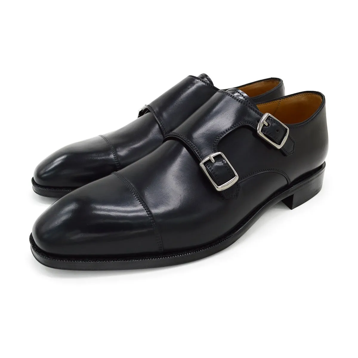 Berwick 1707 Premium Grade Cordovan Double Monk (5218) -Black