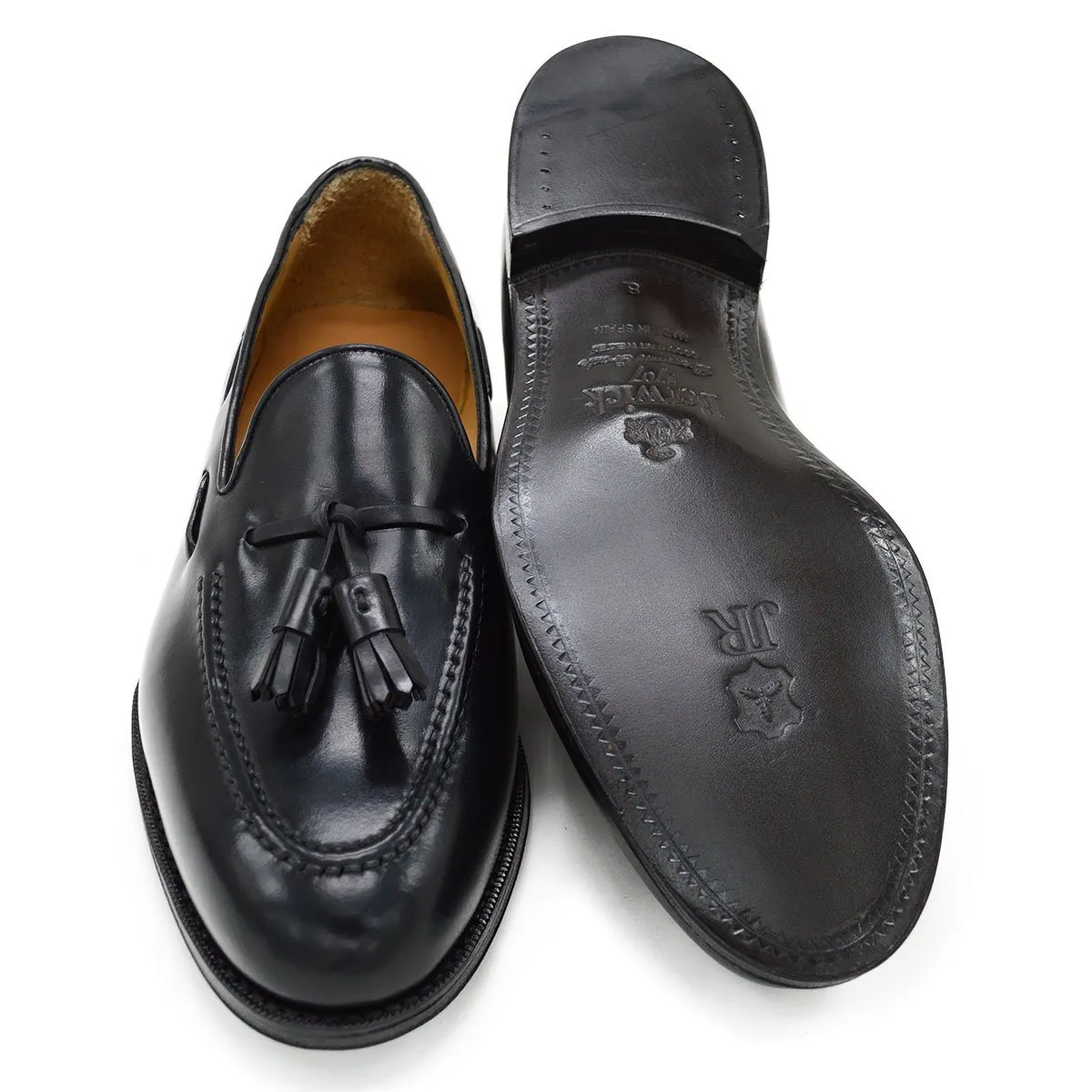 Berwick 1707 Premium Grade Cordovan Tasselled loafer (8491) -Black