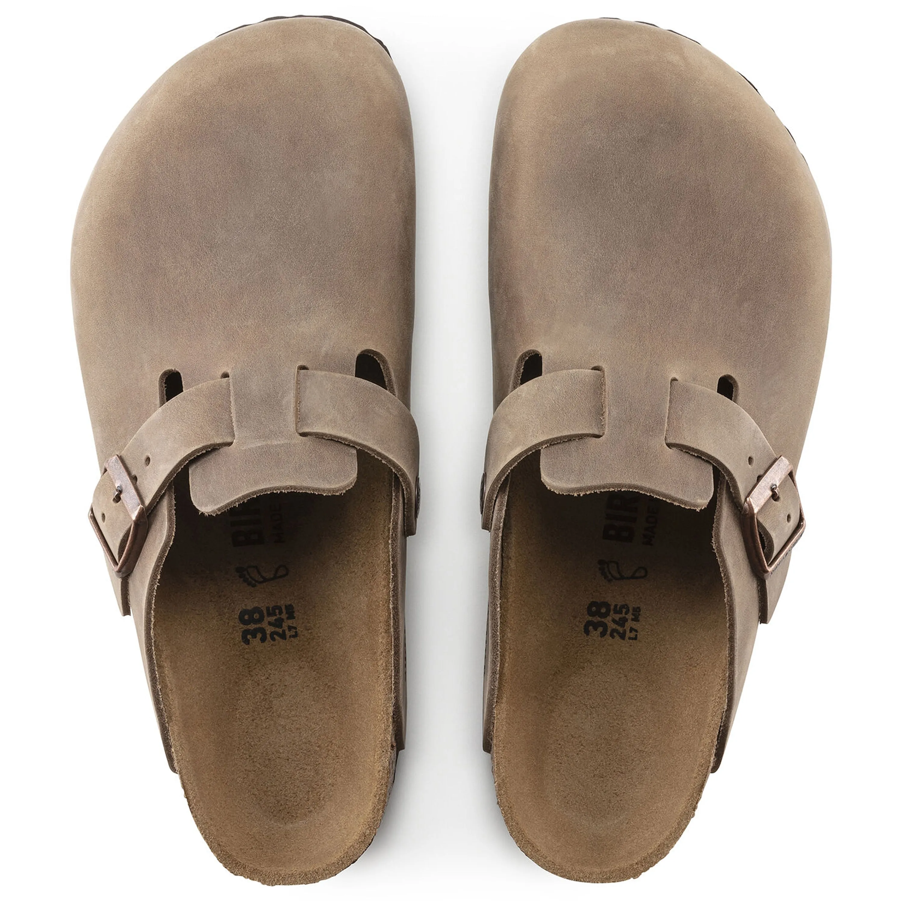 Birkenstock Boston BS Sandals - Tobacco Brown Oiled Leather