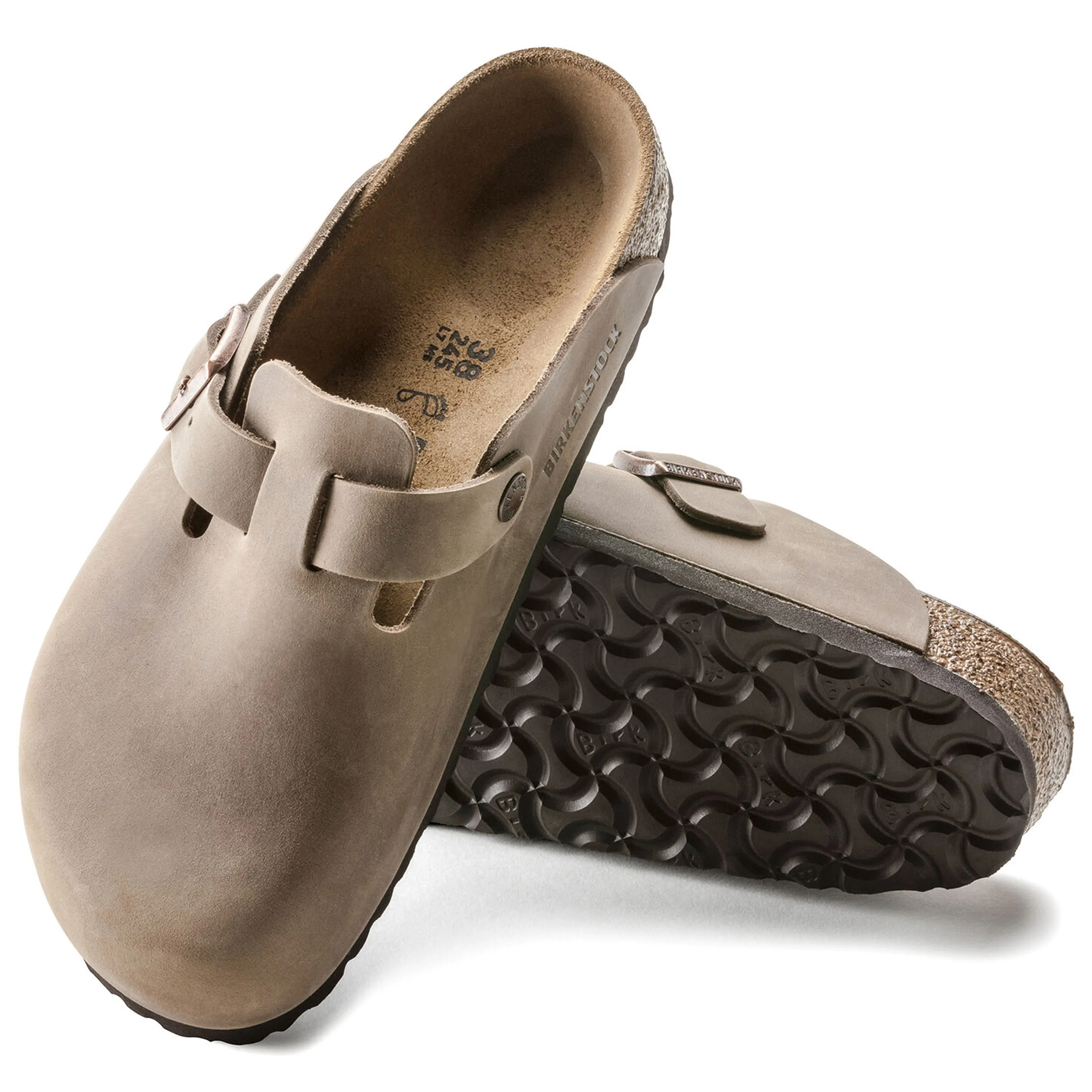 Birkenstock Boston BS Sandals - Tobacco Brown Oiled Leather