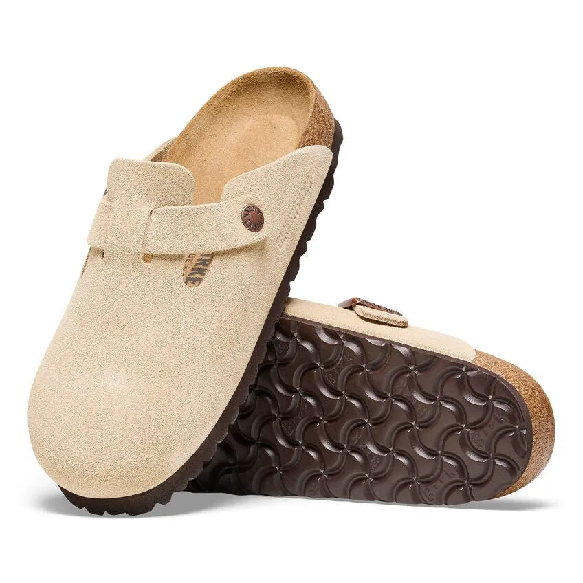 Birkenstock Boston - Latte Cream Suede