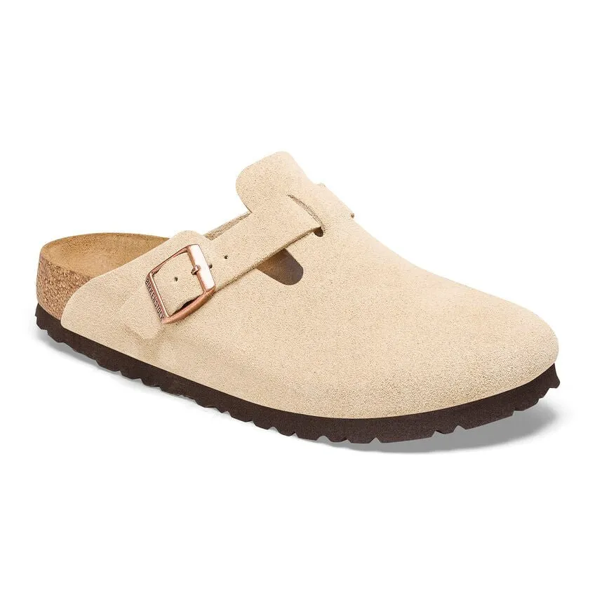 Birkenstock Boston - Latte Cream Suede