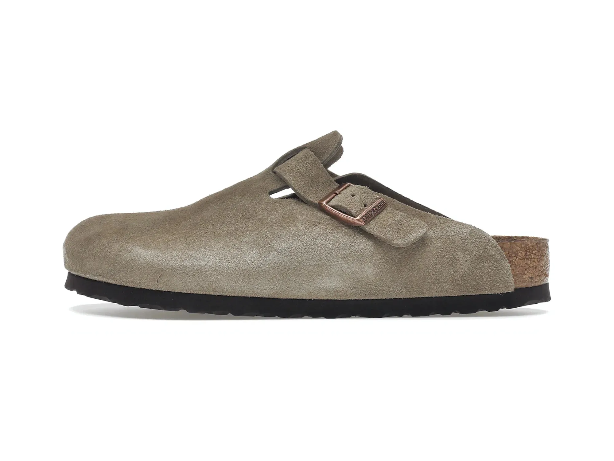 Birkenstock Boston "Soft Footbed Suede Taupe"