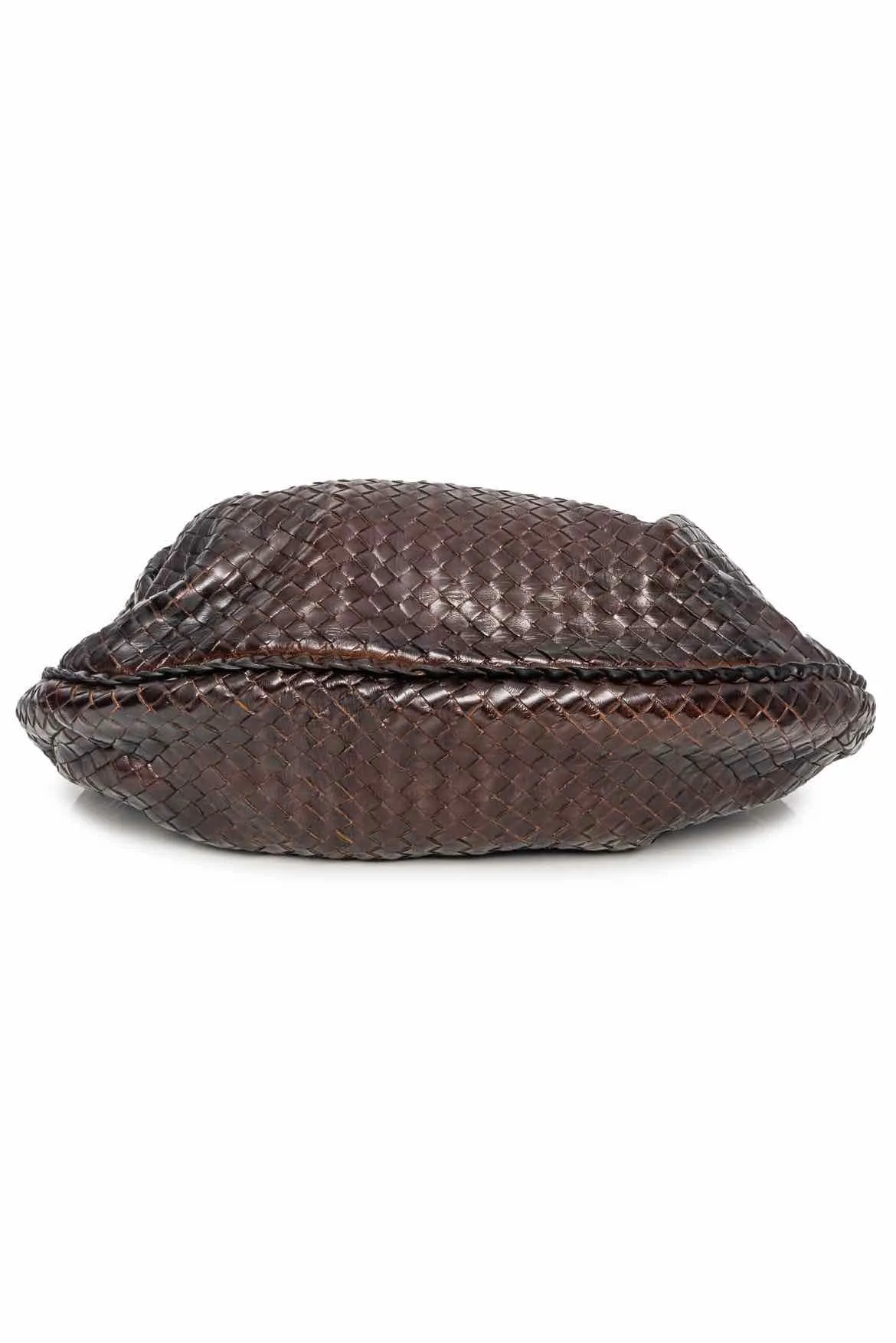 Bottega Veneta 2010 Large Intrecciato Belly Hobo Bag