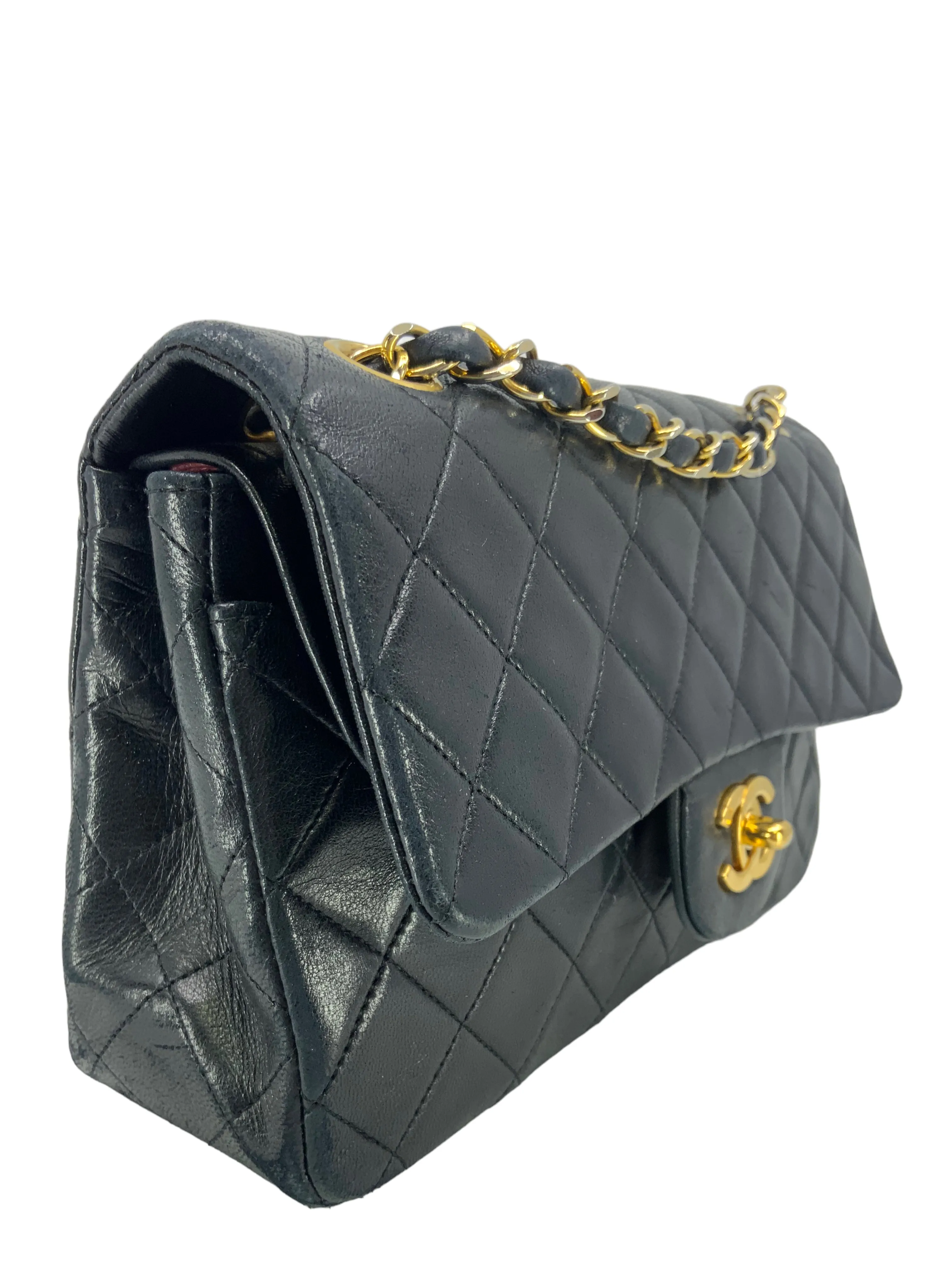 Chanel Quilted Lambskin Small Classic Double Flap Bag