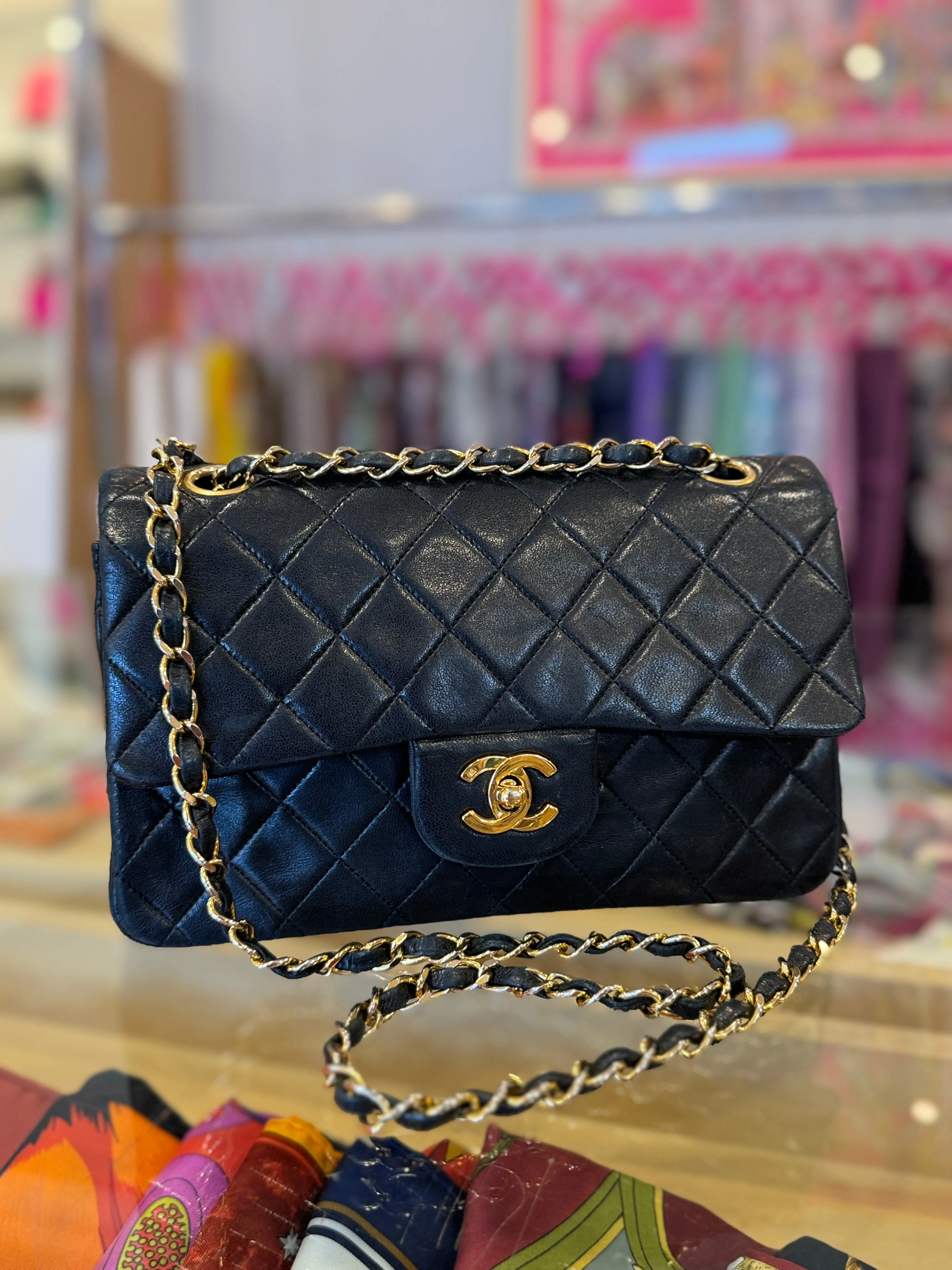 Chanel Quilted Lambskin Small Classic Double Flap Bag