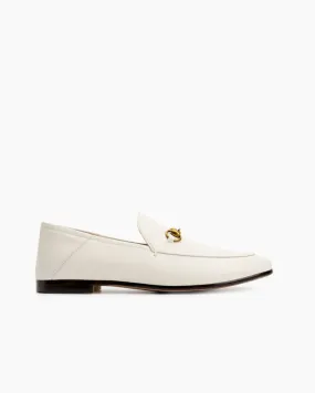 Classic Metal Buckle Leather Loafer