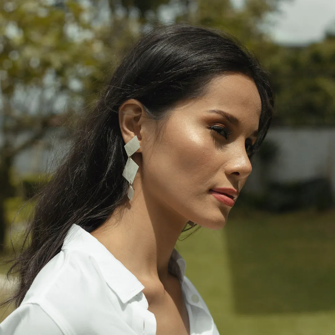 Claudette Capiz Earrings in Natural