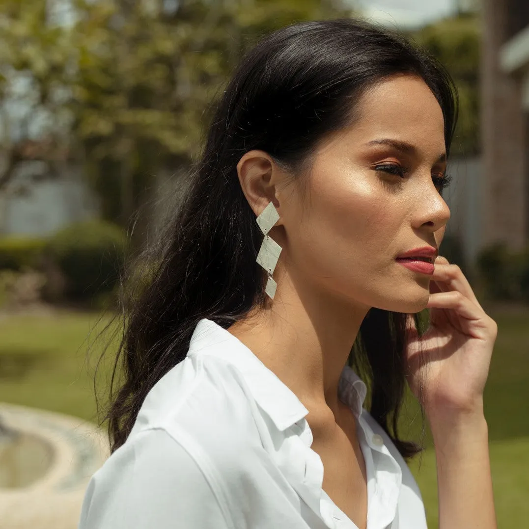 Claudette Capiz Earrings in Natural