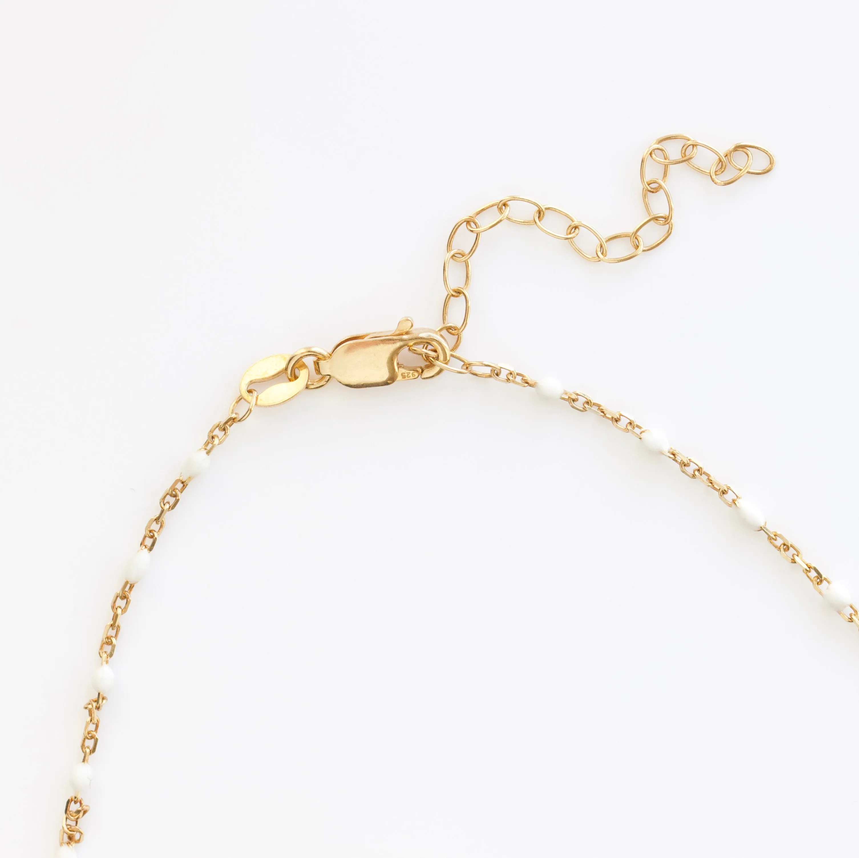 Dainty Enamel Bead Necklace