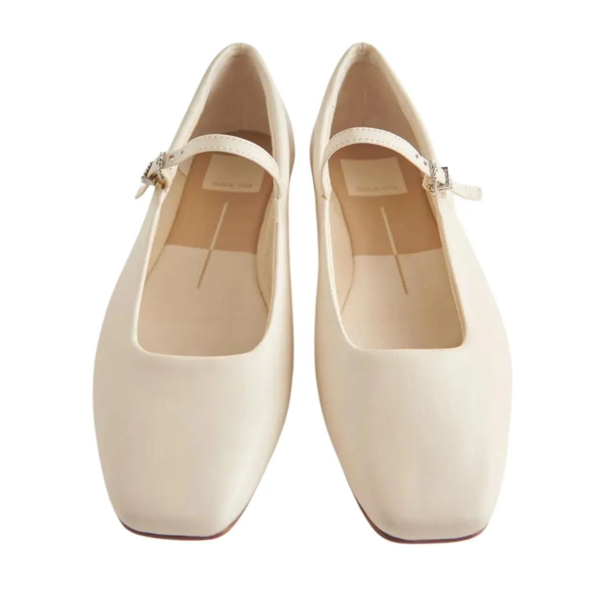 Dolce Vita Women's Reyes Ballet MJ Ivory Leather