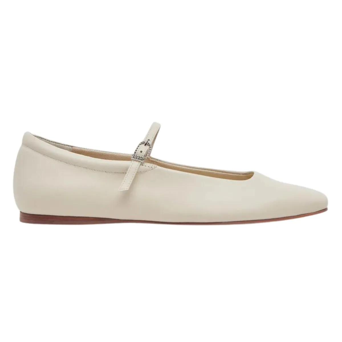 Dolce Vita Women's Reyes Ballet MJ Ivory Leather