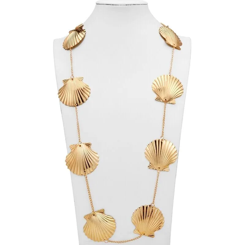 Elegant Natural Summer Beach Shell Choker Necklace