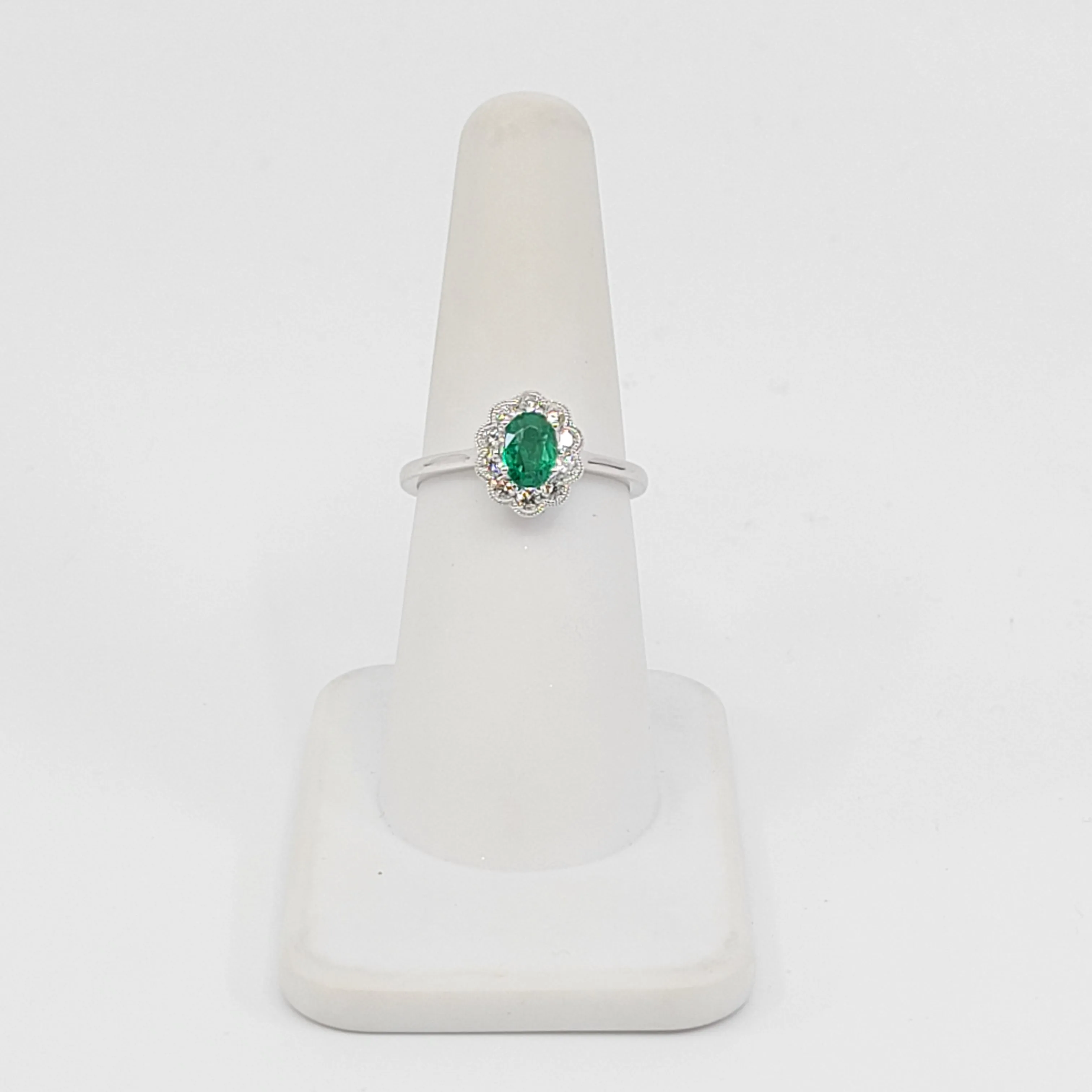 Emerald and Diamond Ring