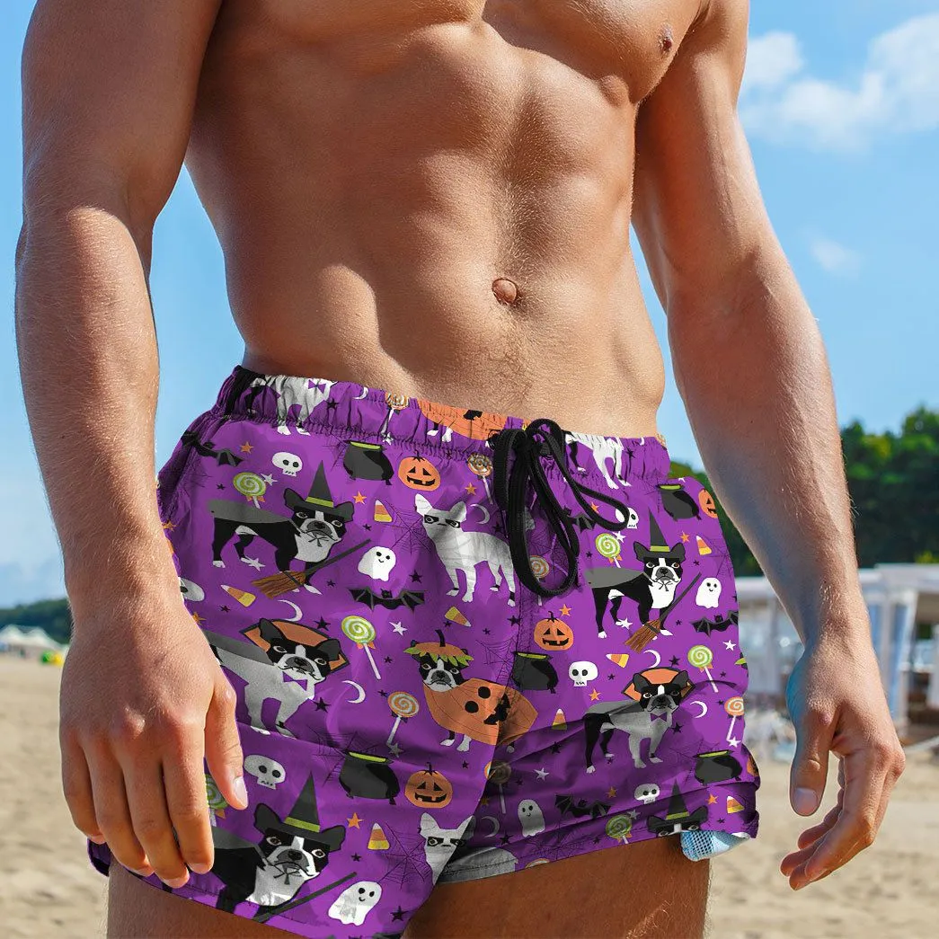 Gearhuman 3D Boston Terrier Halloween Shorts