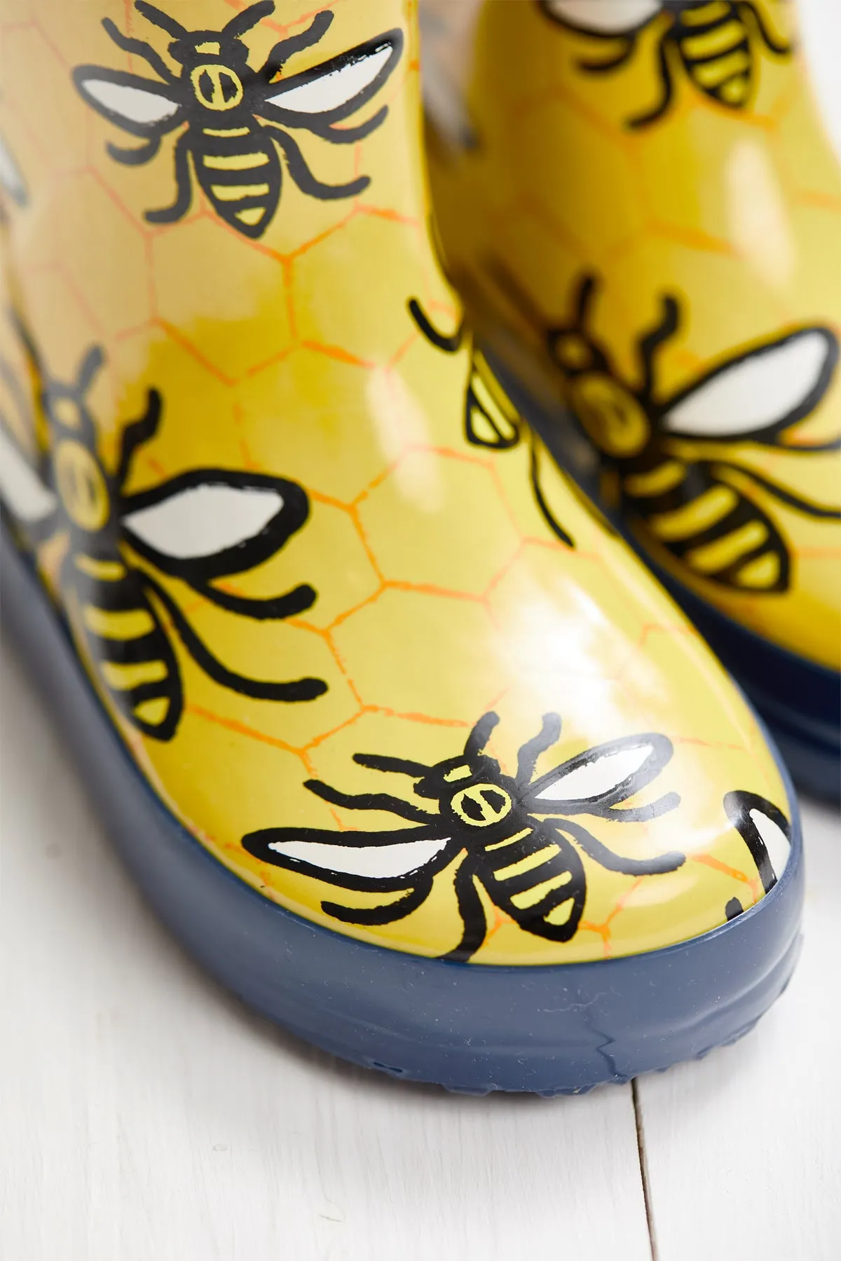 GRASS & AIR - Infant Worker Bee Wellies in Yellow