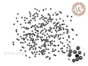 Gunmetal Half Round Flat Back Metal Studs (1/1.5/2/2.5mm)