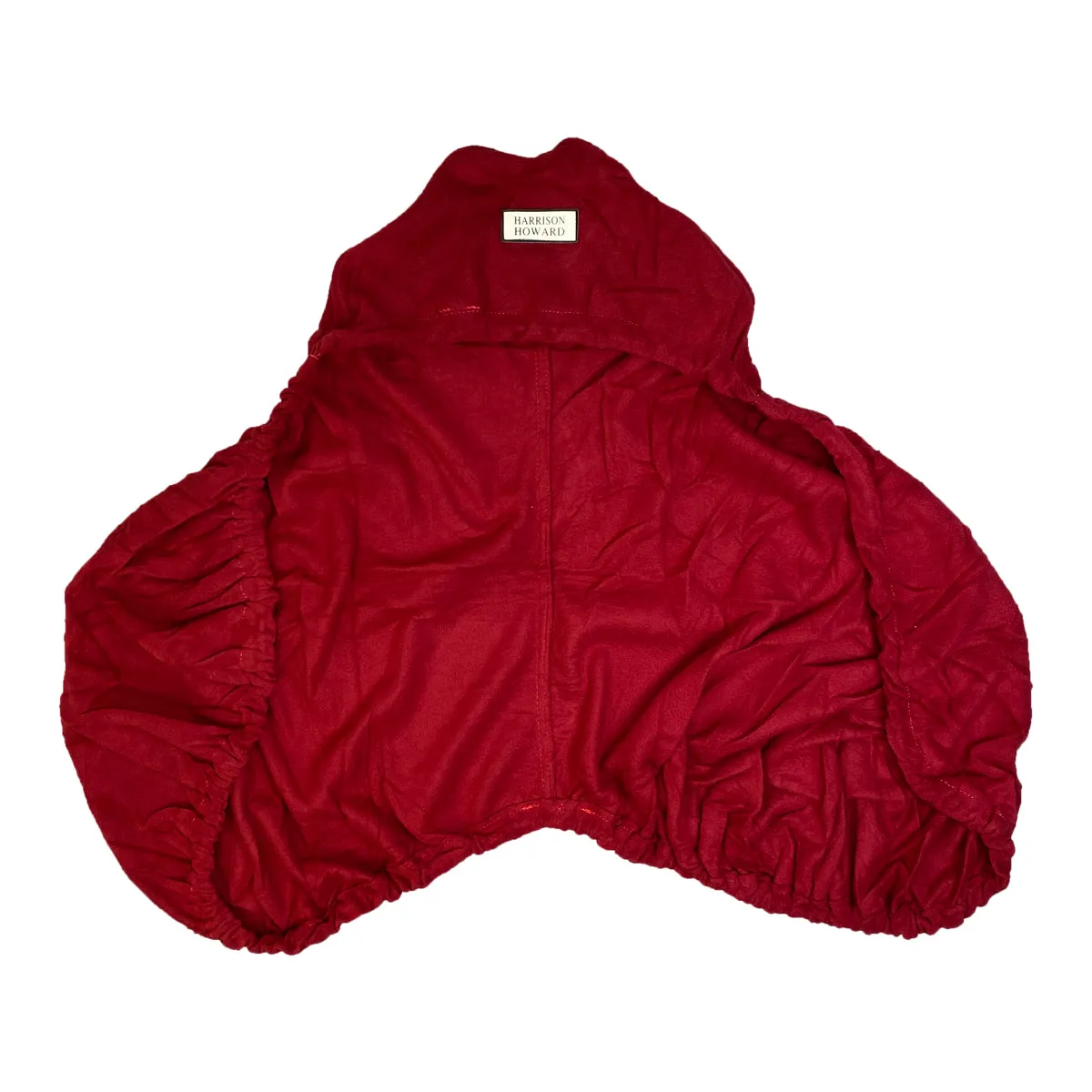 Harrison Howard Fleece Horse Saddle Cover in Dark Red - One Size