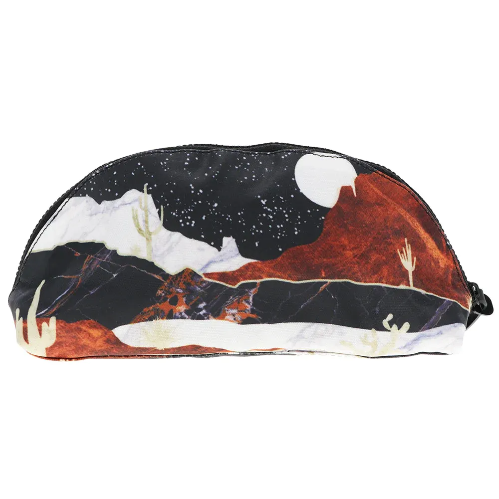 HOOEY DESERT GEODE HOOEY SMALL ACCESSORY BAG DESERT SCENE BLACK/BROWN