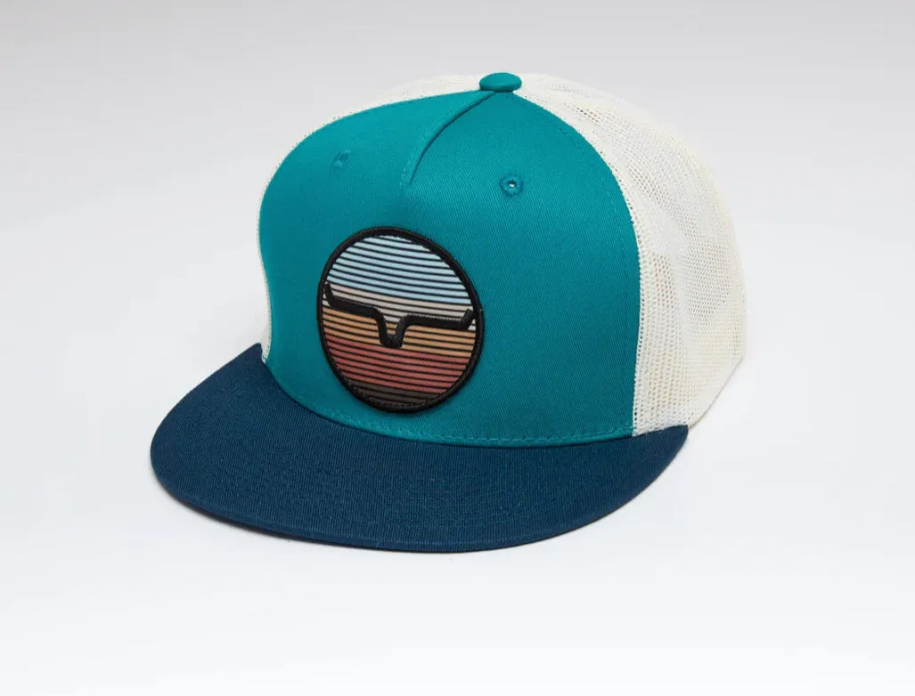 Kimes Ranch The Graduate Trucker Hat-Teal