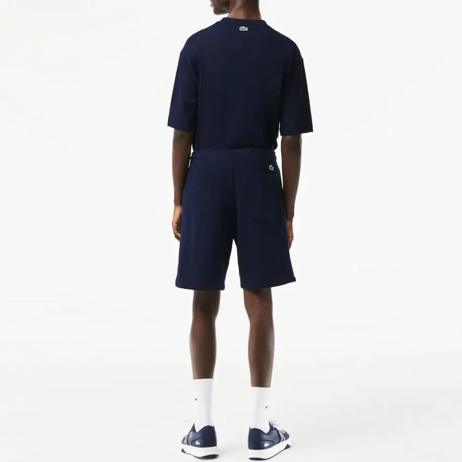 Lacoste Unbrushed Organic Cotton Fleece Short (Navy Blue) GH5582-51