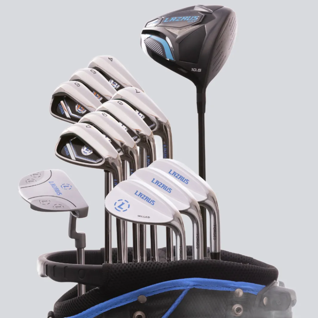 Lazrus Golf 13 pc Set - Driver, 3 Wedges Set, Irons (4-PW), Putter & Bag (optional)