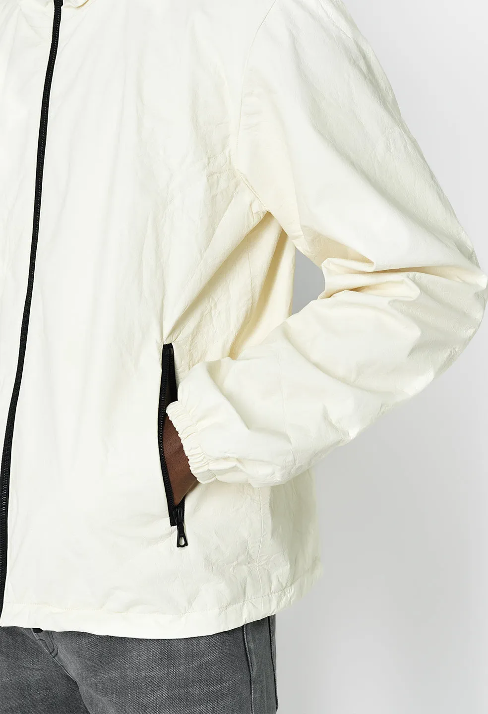 Leather Adapt Anorak / Ivory