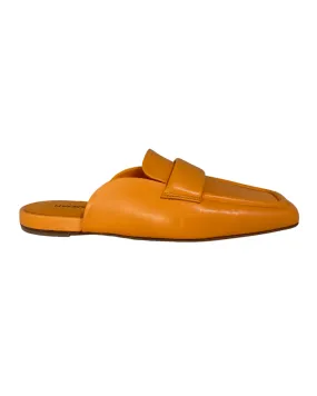 Leather Flat Loafer (Baron Orange)