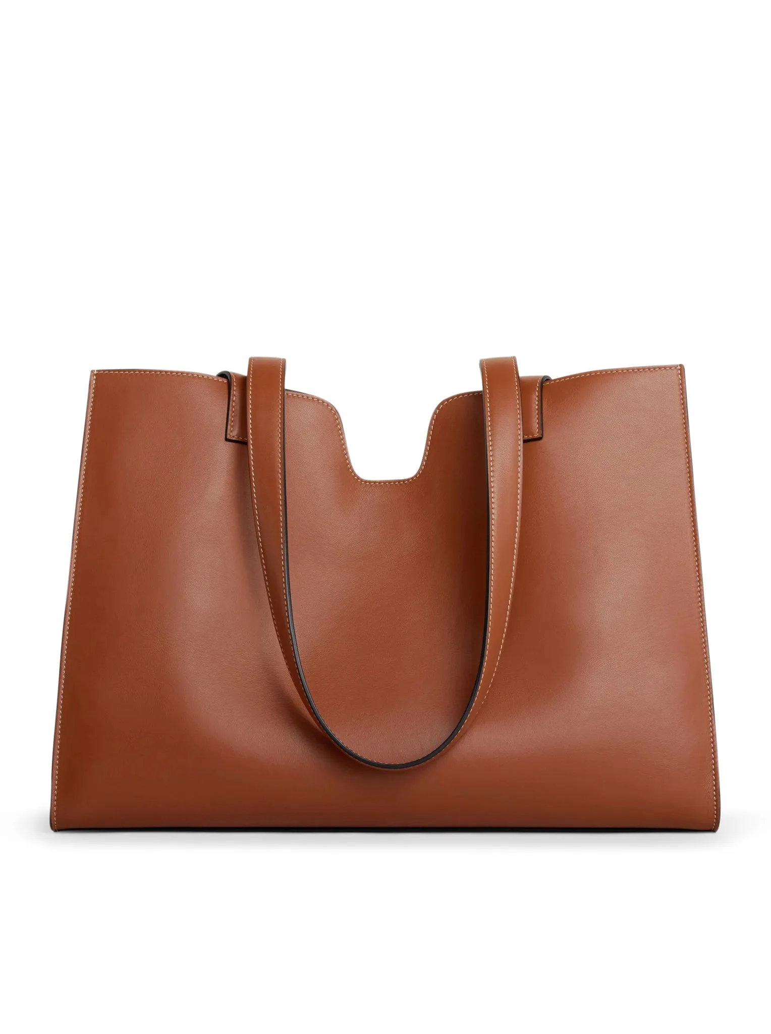 MEDIUM 16 CABAS BAG IN SMOOTH LEATHER CALFSKIN