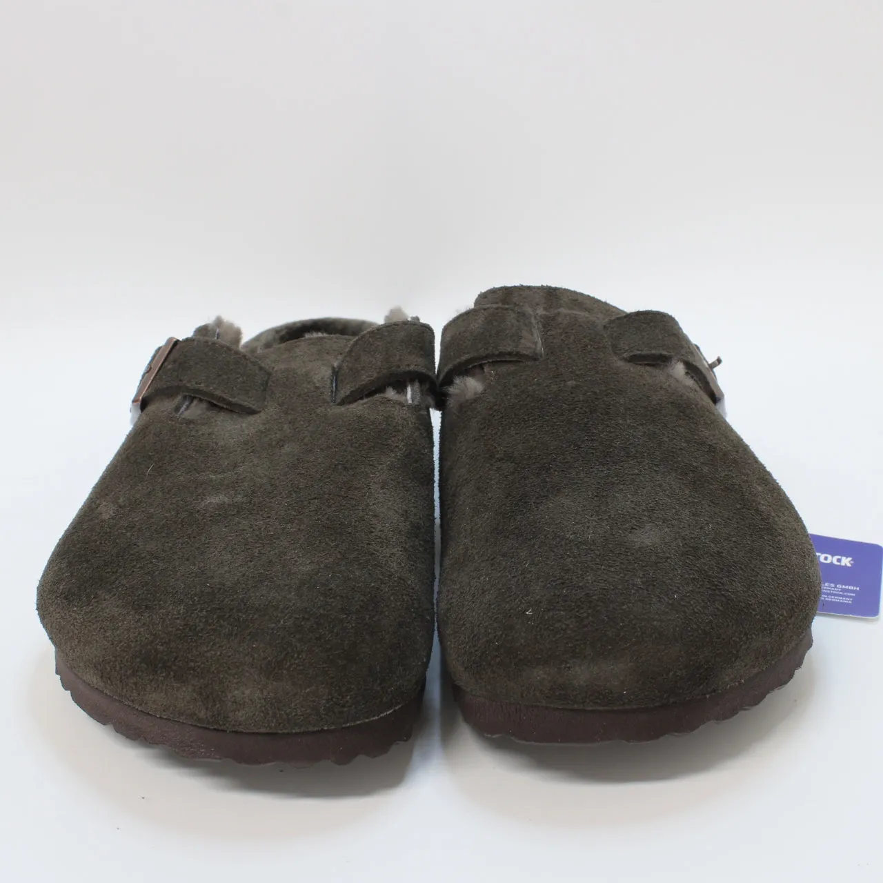 Mens Birkenstock Boston Shearling Clogs Mocca