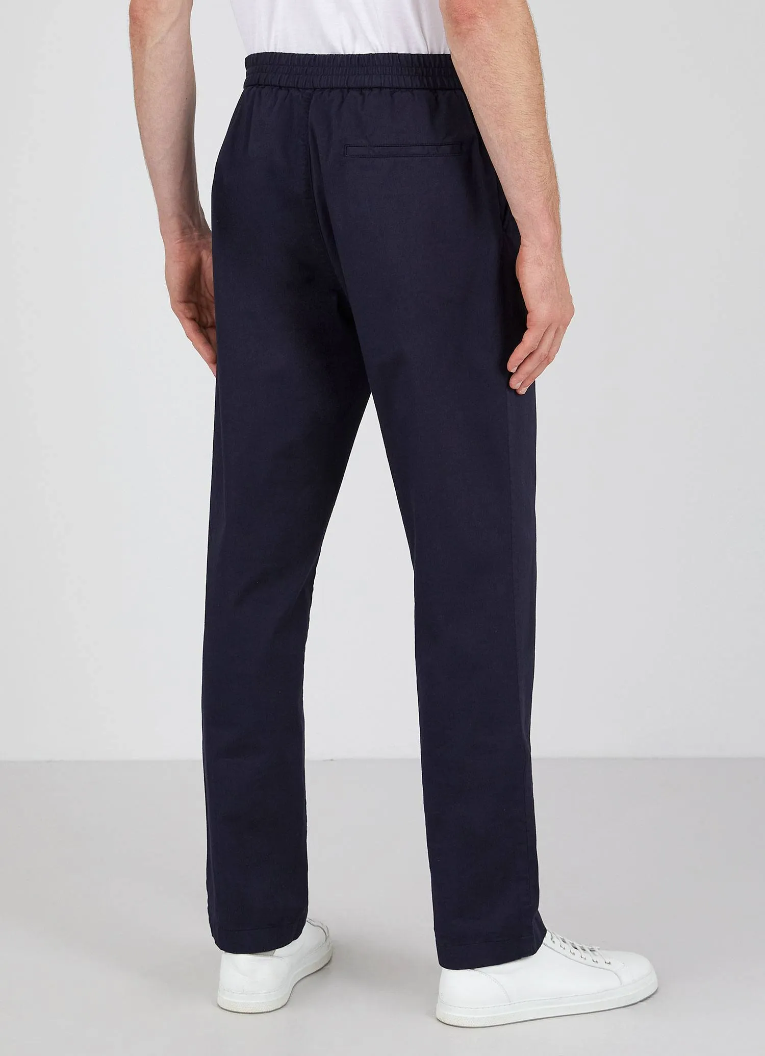 Men's Elasticated Waist Trouser in Navy