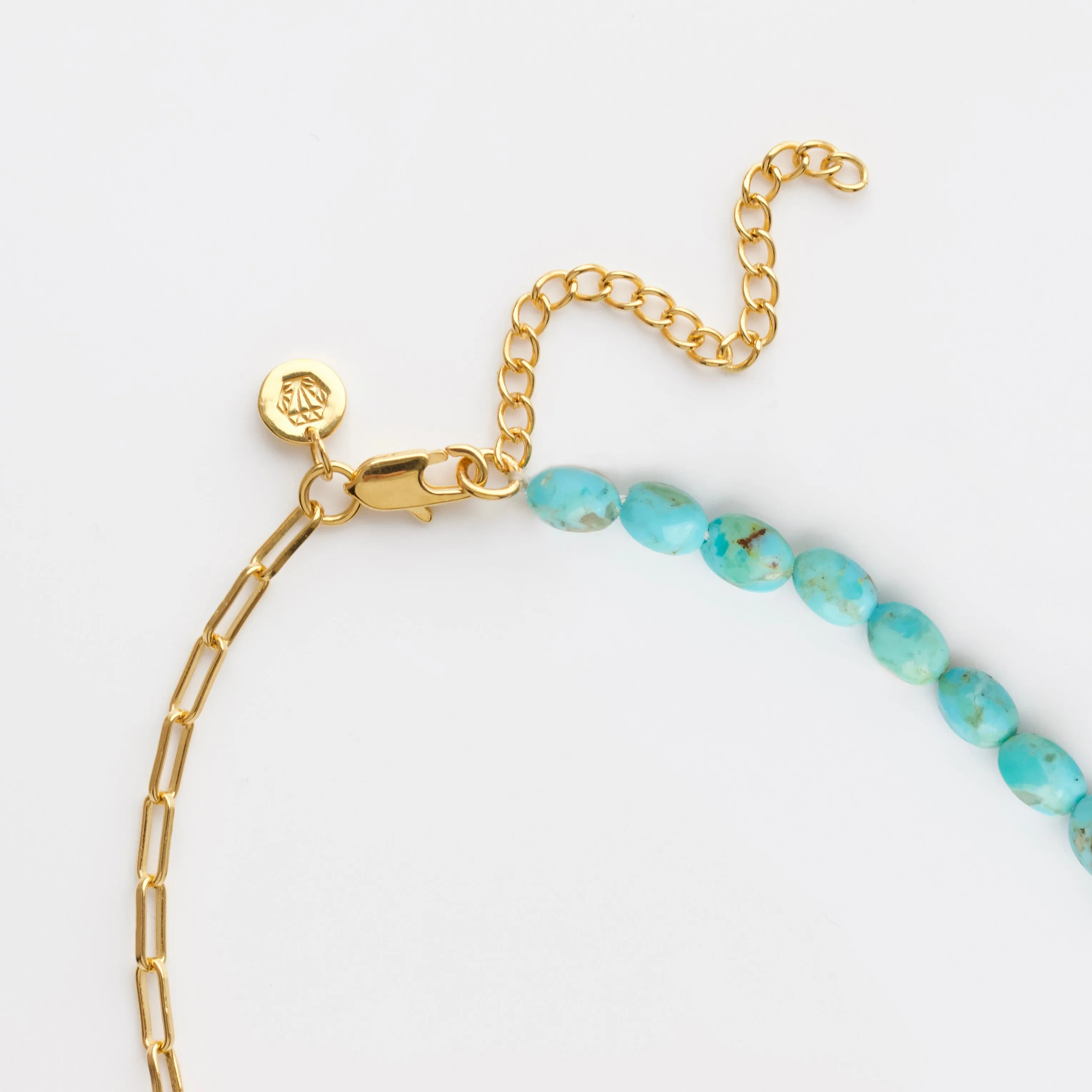 Mohave Turquoise & Chain Necklace