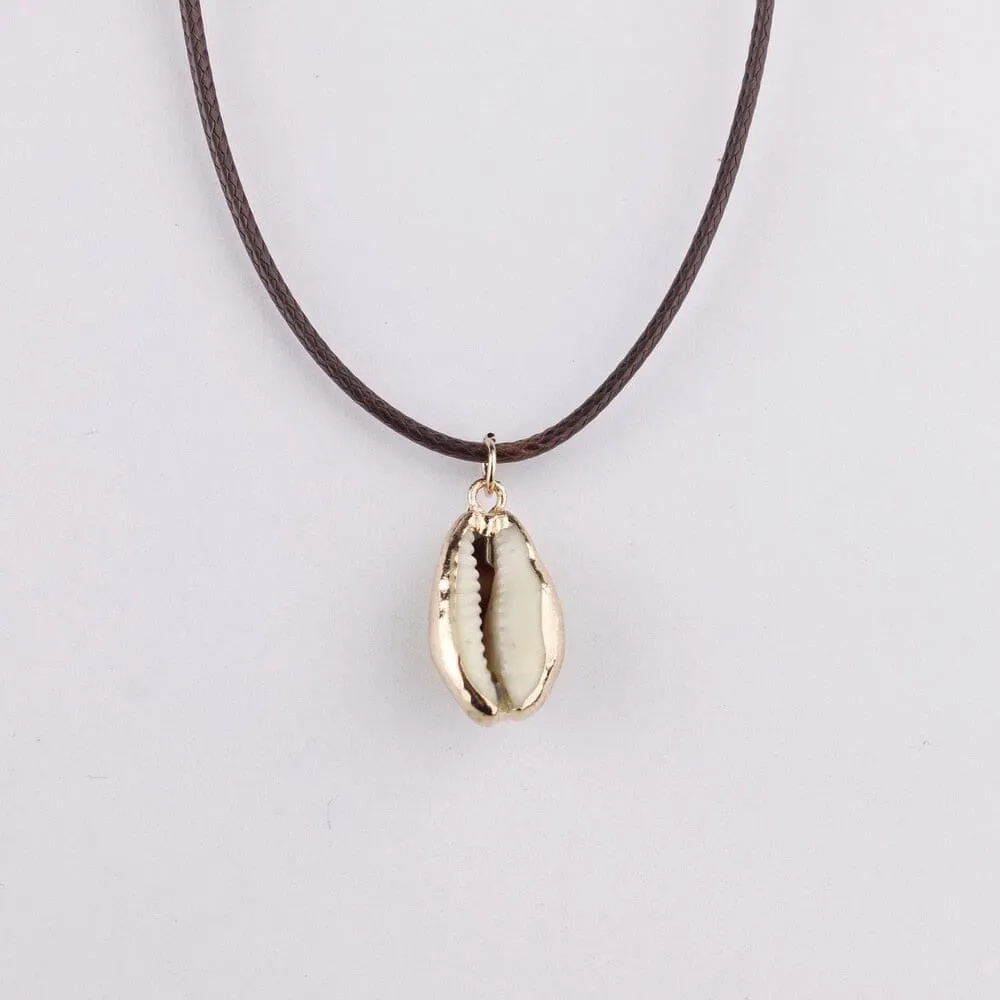 Natural Style Jewelry Seashell Cowrie Shells Choker Necklace