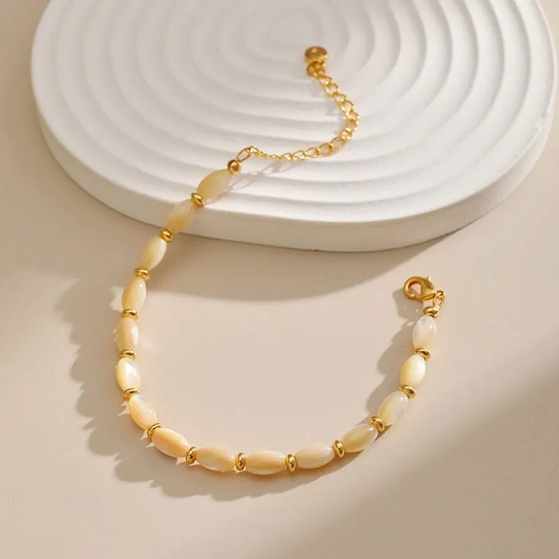 Pretty Natural Shell Beads Bracelet