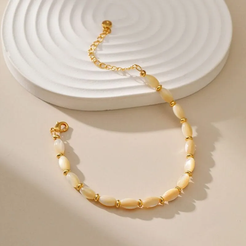 Pretty Natural Shell Beads Bracelet