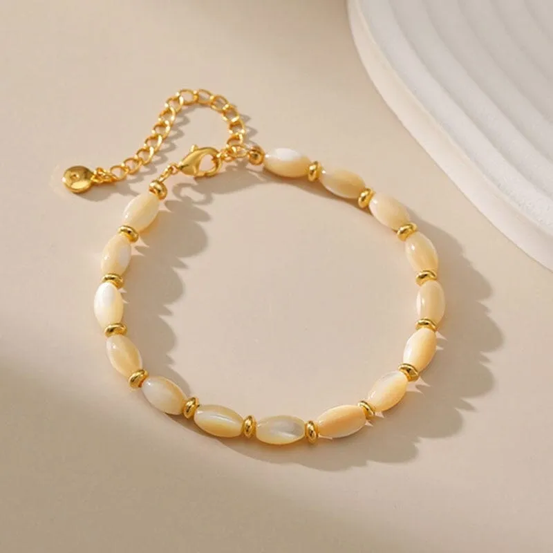 Pretty Natural Shell Beads Bracelet