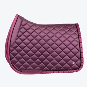 PS of Sweden Wine Diamond Ruffle Jump Saddle Pad